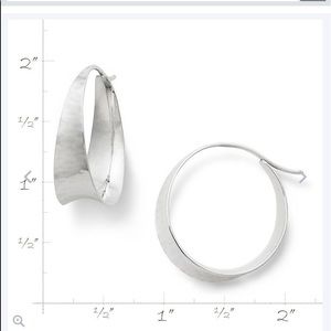 James Avery Silver Valle Ear Hoops